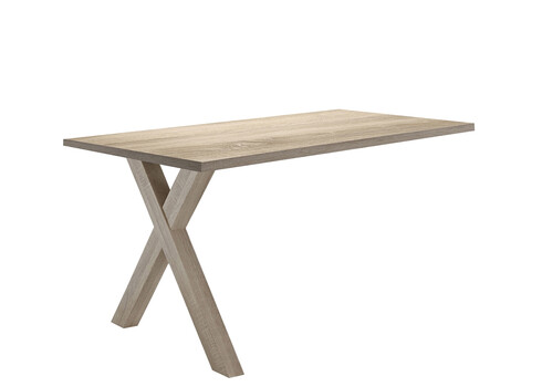 Kinnitatav kirjutuslaud MISTER OFFICE X tamm, 120x70xH75 cm