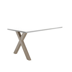 Kinnitatav kirjutuslaud MISTER OFFICE X mattvalge, 120x70xH75 cm