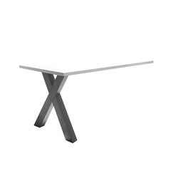 Kinnitatav kirjutuslaud MISTER OFFICE X mattvalge, 140x70xH75 cm