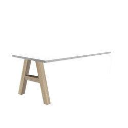Kinnitatav kirjutuslaud MISTER OFFICE A mattvalge, 120x70xH75 cm