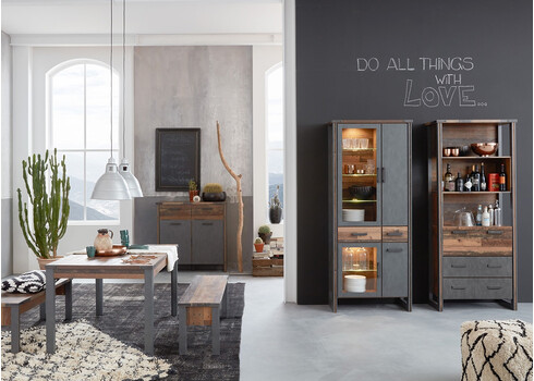 Pink PRIME pruun, 140x35xH45 cm