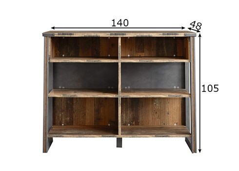 Baarilaud PRIME pruun, 140x48xH105 cm