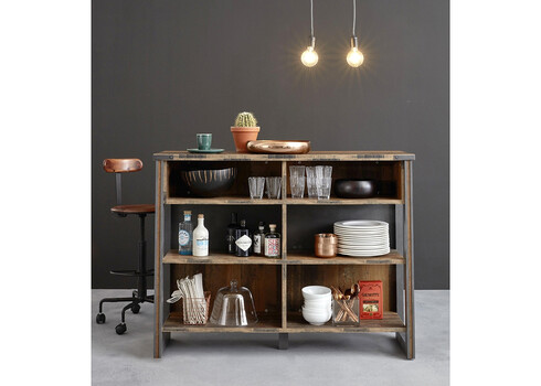 Baarilaud PRIME pruun, 140x48xH105 cm