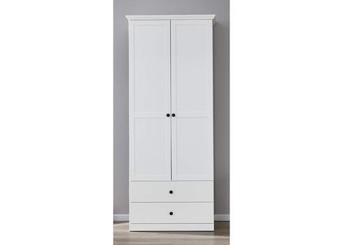 Riidekapp BAXTER valge, 81x41xH200 cm