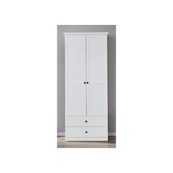 Riidekapp BAXTER valge, 81x41xH200 cm