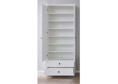 Riidekapp BAXTER valge, 81x41xH200 cm