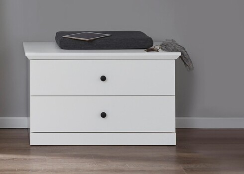 Kapp - pink BAXTER valge, 81x41xH49 cm