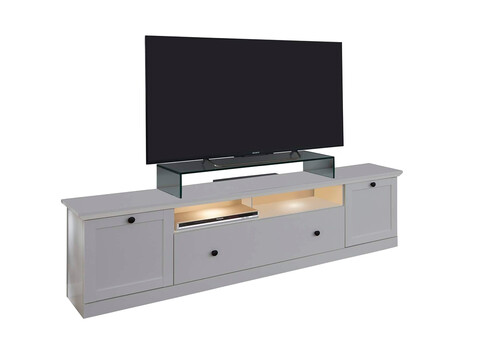 TV-alus BAXTER valge, 177x41xH49 cm LED