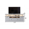 TV-alus BAXTER valge, 177x41xH65 cm LED