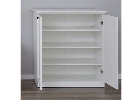 Jalatsikapp BAXTER valge, 81x41xH88 cm