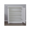Jalatsikapp BAXTER valge, 81x41xH88 cm