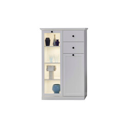 Vitriinkapp BAXTER valge, 81x41xH129 cm LED