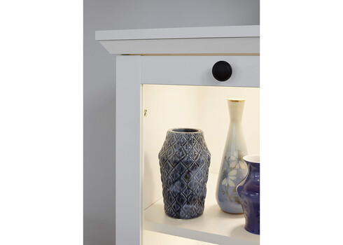 Vitriinkapp BAXTER valge, 81x41xH129 cm LED