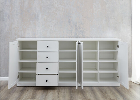 Kummut BAXTER valge, 195x41xH88 cm