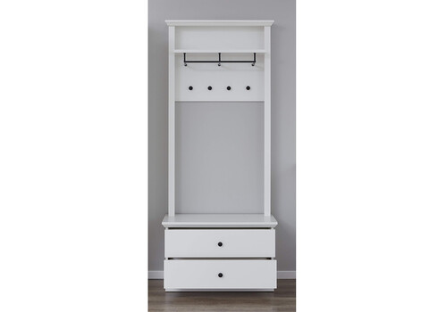 Esikumööbli komplekt BAXTER valge, 81x41xH200 cm