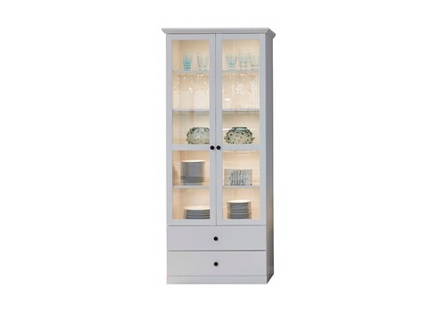 Vitriinkapp BAXTER valge, 81x41xH196 cm