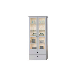 Vitriinkapp BAXTER valge, 81x41xH196 cm