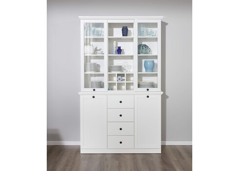 Vitriinkapp BAXTER valge, 120x41xH194 cm LED