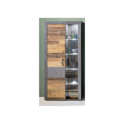 Vitriinkapp INDY hall, 87x34xH189 cm LED