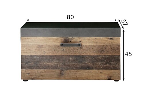 Kapp - pink INDY, 80x37xH45 cm