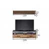TV-alus + riiul INDY hall, 139x40xH41 cm LED