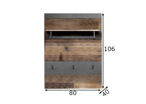 Nagi INDY, 80x28xH106 cm