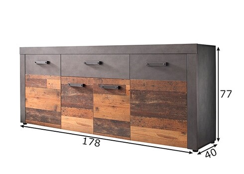 Kummut INDY hall, 178x40xH77 cm