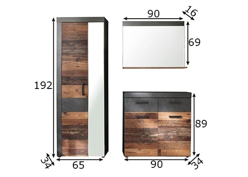 Esikumööbli komplekt INDY hall