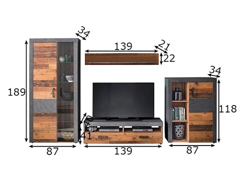 Elutoamööbli komplekt INDY LED
