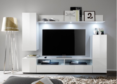 Elutoamööbli komplekt Dos valge LED