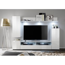 Elutoamööbli komplekt Dos valge LED