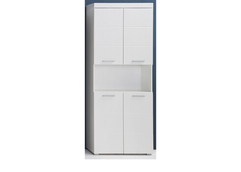 Vannitoakapp AMANDA valge kõrgläige / valge, 73x31xH190 cm