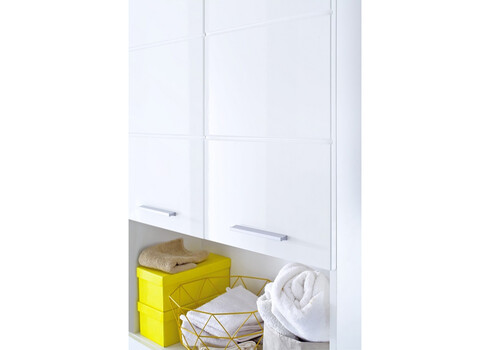 Vannitoakapp AMANDA valge kõrgläige / valge, 73x31xH190 cm