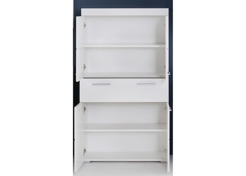 Vannitoakapp AMANDA valge kõrgläige / valge, 73x31xH132 cm