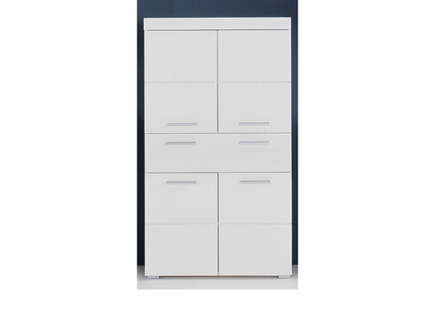 Vannitoakapp AMANDA valge kõrgläige / valge, 73x31xH132 cm