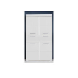 Vannitoakapp AMANDA valge kõrgläige / valge, 73x31xH132 cm