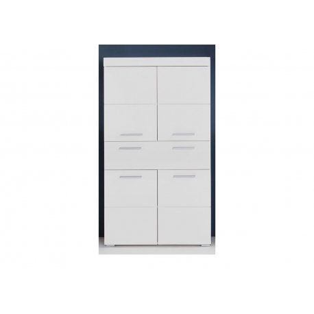 Vannitoakapp AMANDA valge kõrgläige / valge, 73x31xH132 cm