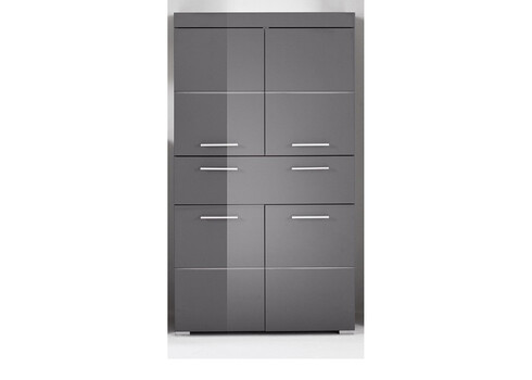 Vannitoakapp AMANDA hall kõrgläige / hall, 73x31xH132 cm