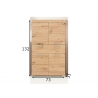 Vannitoakapp AMANDA metsik tamm, 73x31xH132 cm