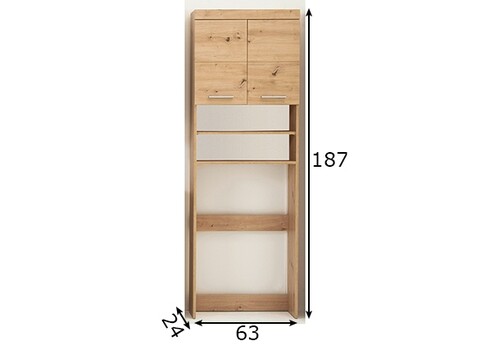 Pesumasinakapp AMANDA metsik tamm, 63x24xH187 cm