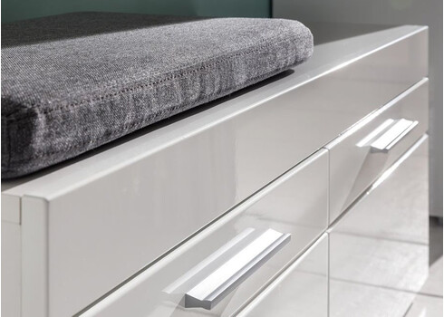 Jalatsikapp AMANDA valge läige / valge, 91x38xH42 cm