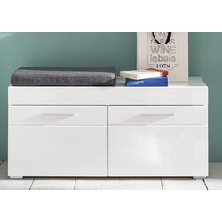 Jalatsikapp AMANDA valge läige / valge, 91x38xH42 cm