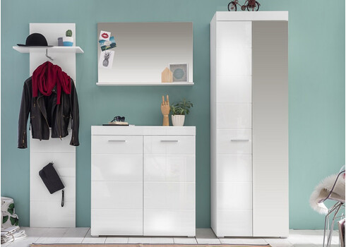 Seinanagi AMANDA valge läige, 60x25xH195 cm