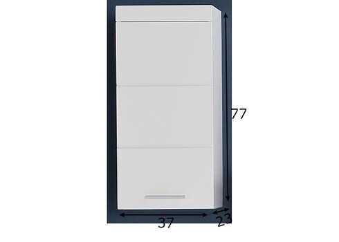 Seinakapp AMANDA valge läige / valge, 37x23xH77 cm