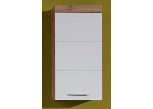 Seinakapp AMANDA valge läige / metsik tamm, 37x23xH77 cm