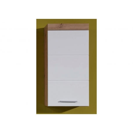 Seinakapp AMANDA valge läige / metsik tamm, 37x23xH77 cm