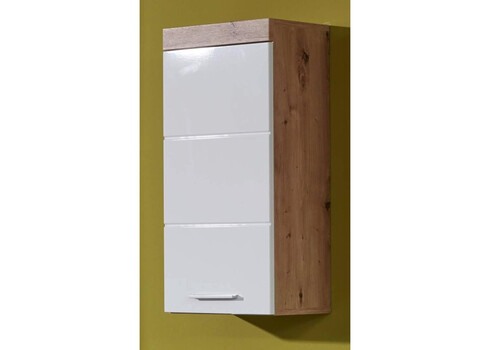 Seinakapp AMANDA valge läige / metsik tamm, 37x23xH77 cm