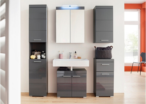 Seinakapp AMANDA hall läige / hall, 37x23xH77 cm