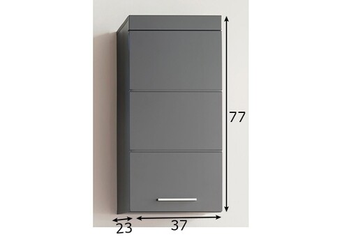 Seinakapp AMANDA hall läige / hall, 37x23xH77 cm