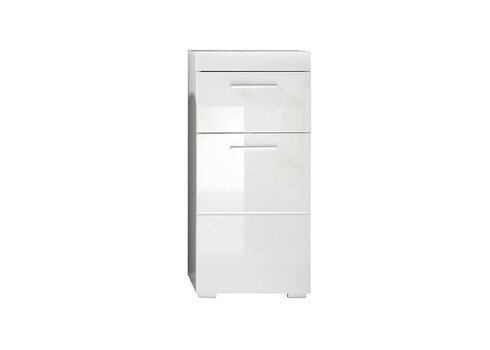 Vannitoakapp AMANDA valge kõrgläige / valge, 37x31xH79 cm